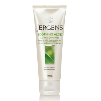 Jergens aloe vera lotion 100ml เจอร์เกนส์ อะโรเวล่าโลชั่น อโลเวล่า เจลว่านหางจระเข้