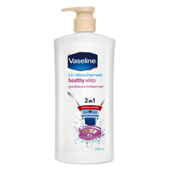 Vaseline ครีมอาบน้ำเฮลท์ตี้ไวท์ ชมพู 450 มล.
