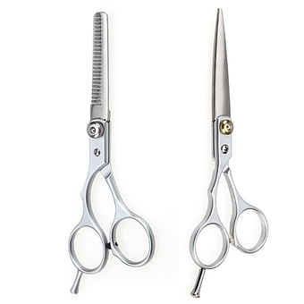 2 Pcs Tungsten Steel Barber Hair Cutting Scissor and Thinning Scissors Shears Hairdressing Set