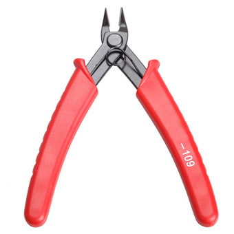 Mini 5 Inch Electrical Crimping Plier Snip Cutter Hand Tool Red Handle