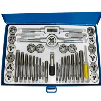 Easy Tool - ต๊าปเกลียวชุดเอนกประสงค์ 40ชิ้น หน่วยเมตริก กล่องเหล็ก