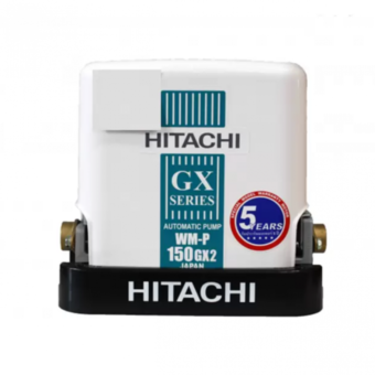 Hitachi ปั้มน้ำอัตโนมัติ 150วัตต์ ชนิดแรงดันน้ำคงที่สำหรับดูดน้ำตื้นน้ำประปา รุ่น WM-P150GX2