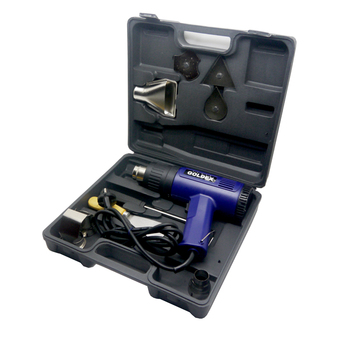 Goldex เครื่องเป่าลมร้อน ปืนเป่าลมร้อน 1500 วัตต์ พร้อมกล่องอุปกรณ์ 9 ชิ้น รุ่น PTK-HAG (สีฟ้า)