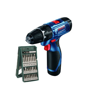 Bosch สว่านกระแทกไร้สาย 12 โวลท์ GSB 120-LI พร้อมดอกไขควง x-line 25 ชิ้น