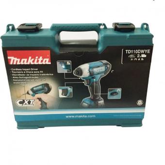 Makita ไขควงกระแทกไร้สาย 12V. MAX แรงบิดสูง รุ่น TD110DWYE (สีเขียว)