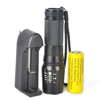 Bigskyie Tactical 5000LM XM-L T6 LED Zoomable Flashlight Torch Light Lamp+26650+Charger