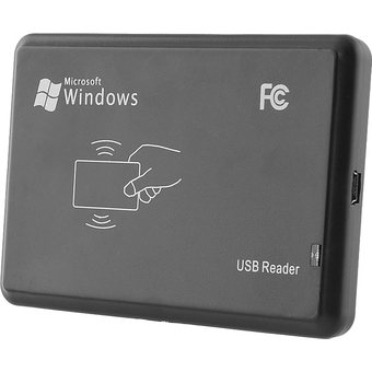 RFID Proximity card reader 13.56MHz เครื่องอ่านบัตรเลข 10 หลัก ( สีดำ )