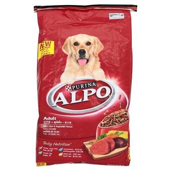 ALPO อาหารสุนัขโต รสเนื้อวัวตับผัก 10กก.