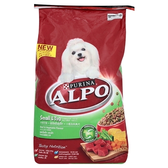 ALPO อัลโป อาหารสุนัขพันธุ์เล็ก รสเนื้อผักพรีไบโอติก