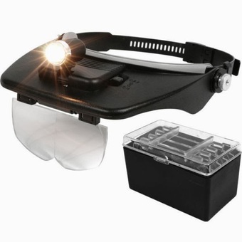 Light Head Magnifying Glass หมวกแว่นขยาย - Black