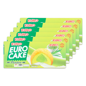 EURO ยูโร่ ใบเตยเค้ก 144 กรัม (แพ็ค 6 กล่อง)