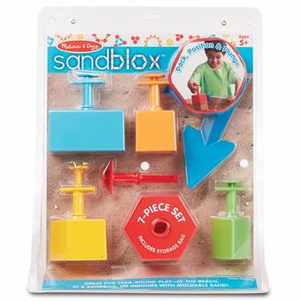 Melissa &amp; Doug Sandblox - 7-Piece Sand Shaping Set(Multicolor)