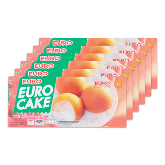 EURO ยูโร่ สตรอเบอร์รี่เค้ก 144 กรัม (แพ็ค 6 กล่อง)