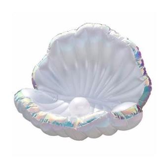 Seashell oyster floating inflatable หอยเป่าลม หอยนางลม (Seashell-floating) รุ่น 1756-toy1-toy2(White)
