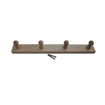 HARVIA ที่แขวนเสื้อไม้สน 4 ปุ่ม ยี่ห้อ Harvia (Clothes Hanger)
