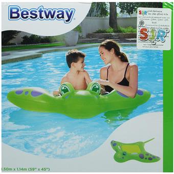 Bestway ของเล่นน้ำ แพปลากระเบนน่ารักเป่าลม สีเขียว (41084-G)