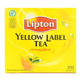 LIPTON ลิปตัน ชาผงชนิดซอง ฉลากสีเหลือง 2 กรัม x 100 ซอง