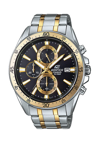 CASIO Edifice chronograph นาฬิกาข้อมือชาย Silver/Gold สาย สแตนเลส EFR-546SG-1AVUDF -