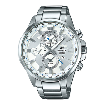 Casio Edifice นาฬิกาข้อมือผู้ชาย สีเงิน สายสแตนเลส รุ่น EFR-303D-7A
