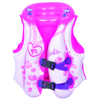 Barbie เสื้อชูชีพเป่าลม ขนาด 18x17 นิ้ว - สีม่วง