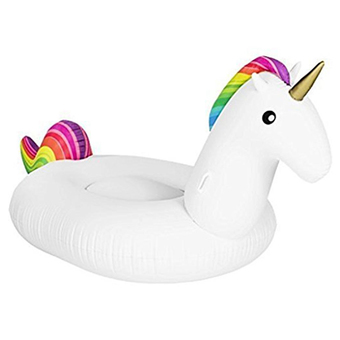 Toy&#039;s Mart Inflatable Giant Unicorn Rainbow Pool Floats Water Float Adults Children Raft
