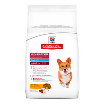 Hill’s Science Diet Canine Adult 1-6 Advanced Fitness Small Bites อาหารสุนัขชนิดเม็ดสูตรสุนัขโต อายุ 1-6 ปี (เม็ดขนาดเล็ก) ขนาด400กรัม