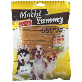 Mochi Yummy ขนมสำหรับสุนัข ขัดฟันนิ่ม รสไก่ 450g.