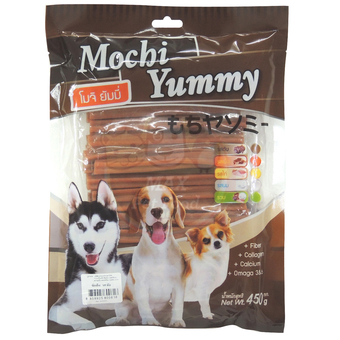 Mochi Yummy ขนมสำหรับสุนัข ขัดฟันนิ่ม รสตับ 450g.