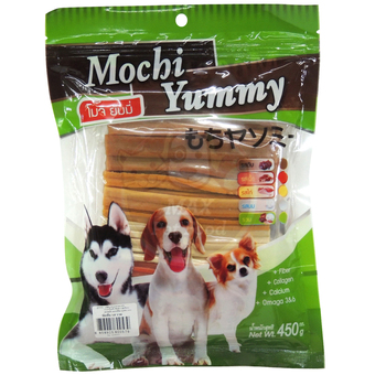 Mochi Yummy ขนมสำหรับสุนัข ขัดฟันนิ่ม รสรวม 450g.