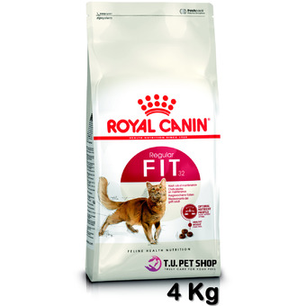 Royal Canin Fit 32 4 Kg โรยัลคานิน อาหารสำหรับแมวโตอายุ 1 ปีขึ้นไป ขนาด 4 กิโลกรัม (New Packaging) หมดอายุ มีนาคม 2561