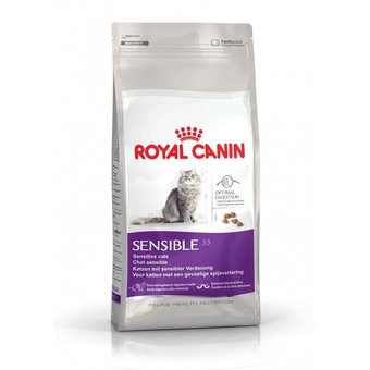 Royal Canin Sensible 400g โรยัลคานิน สำหรับแมวโตที่มีปัญหาเรื่องระบบย่อยอาหารหรือแมวที่แพ้อาหารง่าย ขนาด 400 กรัม