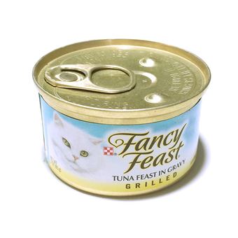 Fancy Feast Gourmet Cat Food-Grilled Tuna Feast in Gravy 85 g 6 canned อาหารแมวโต (050000836123-6)