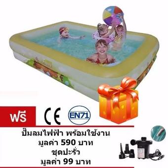 Android Box Pro Toy Story สระน้ำเป่าลม สระว่ายน้ำสำหรับเด็ก แถมฟรี ปั๊มลมไฟฟ้าและชุดปะรั่วพร้อมใช้งาน