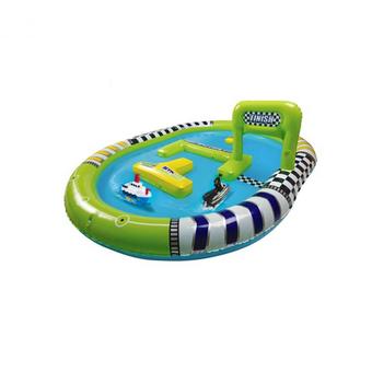 Telecorsa Speed Boat Pool เรือบังคับ 2 ลำ พร้อมสระน้ำ ขนาด 3x4 ฟุต รุ่น Hq5016 speed boat
