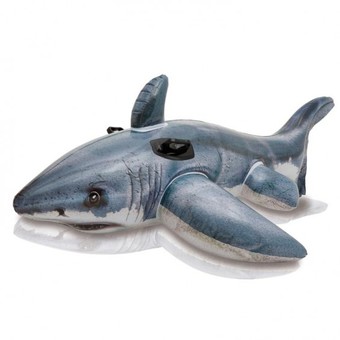 INTEX แพยางว่ายน้ำเด็กรูปปลาฉลาม intex 57525 - สีเทา