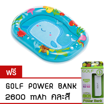 Intex สระเด็ก Lil' Whale Baby Pool ขนาด 112x84x13 ซม. รุ่น 59406 (ฟรีแบตสำรอง)