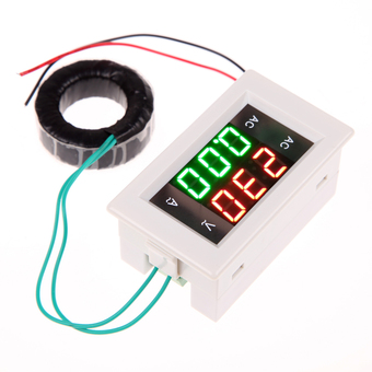 AC 500V 100A Digital Voltmeter Ammeter Amp Volt Meter +CT (Shunt) White