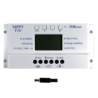 Y-SOLAR Solar Panel Battery Charge Controller MPPT PWM Voltage Settable LCD Dispaly Light And Dual Timer Control 30A 12V 24V Auto Work T30