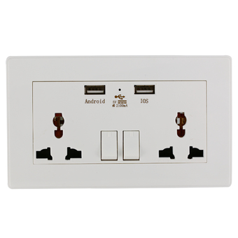 XCSource ปลั๊กไฟพอร์ต USB 2100mA