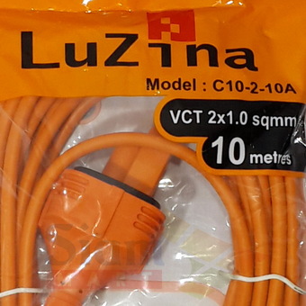 Luzina ปลั๊กต่อพ่วง พร้อมสายไฟยาว 10 m. รุ่น C10-2-10A รุ่นประหยัด