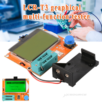 LCR-T3 Transistor Tester Diode Triode Capacitance ESR Meter MOS PNP NPN LCR TE419