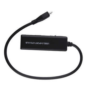 Allwin 4 Port Micro USB 2.0 OTG Charger HUB Data Cable For Tablet Smart Phone Black