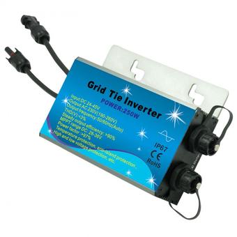 Y&amp;H 250W Waterproof Grid-Tie Inverter(0.2KW) DC input 22V-45V WMVC-250W-36V-220V - Intl