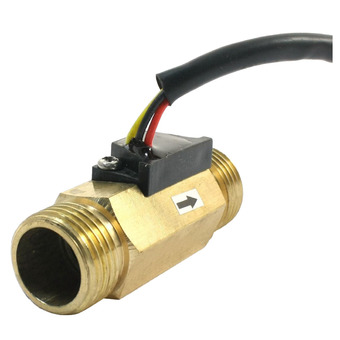 1/2PT Water Flow Sensor Switch Control Meter Flowmeter 1.5-30L/min - Intl