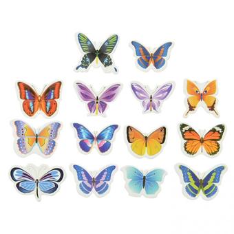 Butterflies Prime Wedding Birthday Edible Rice Wafer Paper Cupcake Cake Toppers - Intl