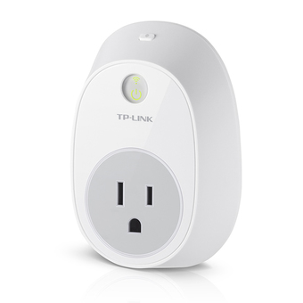 TP-LINK ปลั๊กอัจฉริยะ อุุปกรณ์ เปิด-ปิด อุปกรณ์ไฟฟ้าผ่านมือถือ WIFI Smart Plug รุ่น 'HS100' (สีขาว)