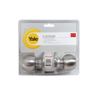 YALE ลูกบิดประตูห้องน้ำ หัวกลมด้าน รุ่น VCA 5122 US32D