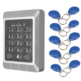 RFID Proximity Entry Door Lock keypad Access Control System + 10 Key Fobs