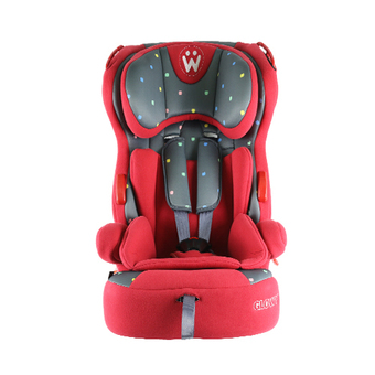 GLOWY Welldon Penguin Plus Carseat คาร์ซีทเวลล์ดอน รุ่น เพนกวิน พสัส เบาะผ้าสีแดง (Plum Red)