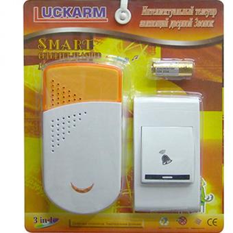 LUCKARM กริ่งบ้านไร้สาย แบบใช้ปลั๊กไฟ 220 v รุ่น 8603 (สีขาว/ส้ม)
